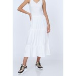 Casual dress, white color, model 8319